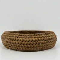 Lit pour animaux de compagnie en crochet de corde fait main sur mesure, lit doux en tricot pour chien, lit-caverne tubulaire géant en coton tricoté à la main pour chat