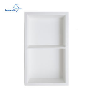 Grande <span class=keywords><strong>niche</strong></span> <span class=keywords><strong>de</strong></span> douche à double étagère encastrée en matériau SMC, prête à <span class=keywords><strong>carreler</strong></span>, 39 po x 16 po x 3,5 po - Product Image 2