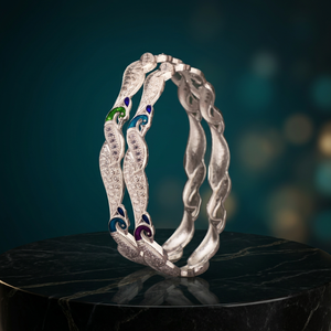 Elegante Brazalete de Plata 925 con Diseño de Pavo Real para Mujer, Joyería de Moda en Plata de Ley, Tendencia Actual para Uso Diario, Fiestas y Bodas - Product Image 3