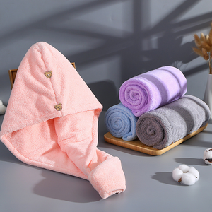 <span class=keywords><strong>Serviette</strong></span> de séchage capillaire personnalisable en polaire corail, super absorbante, séchage rapide, douce et ajustable pour spa, hôtel, salon, cadeau pour femme - Product Image 1