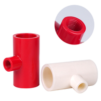 Ferme d'élevage PVC matériel 3 voies Joint 20mm T forme connecteur de tuyau d'eau volaille bol d'eau T connecteur
