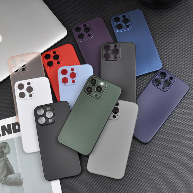 Ultra Thin Anti Fingerprint Anti Scratch Translucent Matte PP Material Phone Case with Precise Camera Cover for iPhone 15 16 Pro