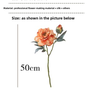 Nouveau <span class=keywords><strong>bouquet</strong></span> <span class=keywords><strong>de</strong></span> fleurs artificielles <span class=keywords><strong>de</strong></span> <span class=keywords><strong>pivoine</strong></span> et <span class=keywords><strong>de</strong></span> rose persane style chinois, <span class=keywords><strong>peinture</strong></span> à l'huile, pour salon, table à manger, mariage, maison - Product Image 5