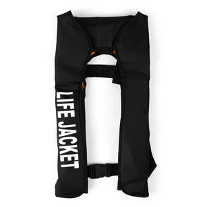 شهادة CE مصدقة 150N سترة نجاة قابلة للنفخ من نسيج أكسفورد مادة عاكسة للسلامة والرؤية على الماء - Product Image 5