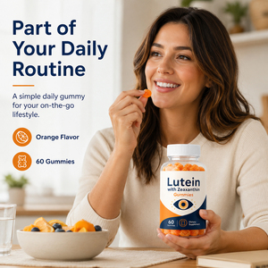 Complément alimentaire pour la santé des yeux, à base de plantes, sans OGM, biologique, faible en sucre, pour adultes, complexe de lutéine et de zéaxanthine, vitamine B2, végétalien, sans gluten, 60 gélules - Product Image 5