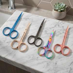 Ciseaux de manucure de précision en acier inoxydable, coupe-cuticules à pointe lisse, lame inclinée à 15 degrés pour le soin des ongles - Product Image 2
