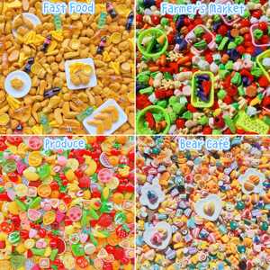 OEM Odm Anime 20Pcs Mix Resin Charms Acrylic Acrylic Acrylic Kirby Nintendo Cartoon Characters Bluey Flowers <strong>Animal</strong> Food Bottle - Product Image 4