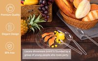 Cuillères en Plastique Transparent Robustes Écologiques en Gros Qualité Alimentaire Jetables Réutilisables pour Mariages Camping et Autres Occasions