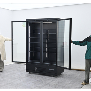 Refrigerador Comercial Vertical con Doble Puerta de Vidrio, Sistema de Control de Termostato Digital R290, para Exhibición de Bebidas - Product Image 4