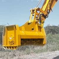 Trituratore Forestale MONDE di Alta Qualità per Costruzioni, Cippatrice con Motore per Escavatori e Skid Steer da 2-23 Tonnellate, Garanzia 1 Anno