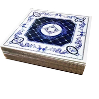 Ubin Plafon PVC Persegi Modern Tahan Air dan Api 60*60Cm, Panel Plafon Gantung untuk Interior