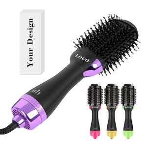 0728 All Hair Types Volumizer Multi-styler <b>Smooth</b> Curls Drying and Straightening in One Hot Air <b>Brush</b> Blow Dryer - Product Image 4