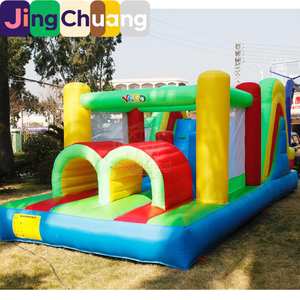 Grandes installations de jeux gonflables en PVC pour enfants : lit de saut ludique et structure gonflable d'extension d'entrée pour enfants - Product Image 1