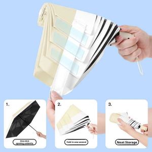Parapluie pliant moderne entièrement automatique OEM en polyester, design ultra-léger, protection solaire et pluie, 30 % de protection UV - Product Image 4