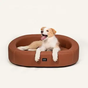 Hot selling small medium large dog bed cat beds waterproofing artificial leather sofa high quality customized pet furniture