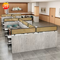 H6009 Cloison de séparation de table de restaurant en acier inoxydable de luxe, écran métallique pour hôtel, café, salle à manger