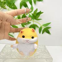 Peluche Hamster Mignon en Coton PP de 10 cm, Pendentif pour Sac d'École Enfant, Porte-clés Dessin Animé