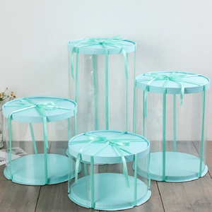 Clear Plastic Cake <b>Box</b> Packaging <b>Box</b> Wholesale Round Transparent Cake <b>Box</b> - Product Image 2