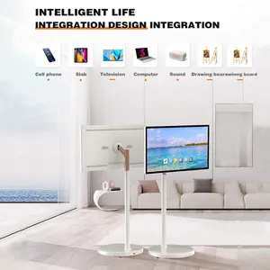 ทีวีพกพา 27 นิ้ว <span class=keywords><strong>32</strong></span> นิ้ว จอ Incell LCD แบบสัมผัส  ทีวีสมาร์ทพกพา Android 11 สำหรับใช้ภายในอาคาร  จอภาพติดล้อแบบสัมผัส - Product Image 2