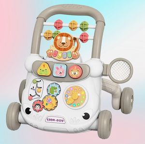 BJQ OEM Plastic Baby <strong>Push</strong> <strong>Along</strong> <strong>Walker</strong> Learning Walking Multifunctional Adjustable Music Stroller Kids Educational - Product Image 1