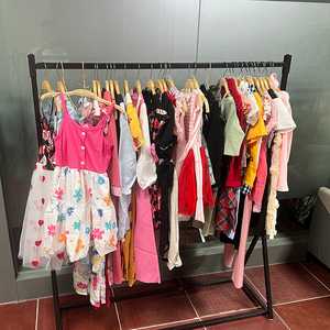 Lindo Vestido para Bebés Niñas, Manga Corta, Tul, Lazo, Rosa, Rojo, Amarillo, Blanco, Multicolor, Estampado Floral, Ropa Casual para Niños - Product Image 6