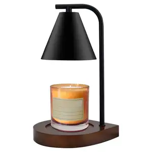 Home Decor Fragrance Candle Warmer Lamp Wooden Base Candle Warmer Lamp Wax Melt Candle Warmer