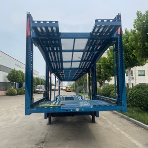 Pont d'airbag à <span class=keywords><strong>3</strong></span> <span class=keywords><strong>essieux</strong></span> Personnalisation Porte-<span class=keywords><strong>voiture</strong></span> à 10 positions <span class=keywords><strong>Remorque</strong></span> de transport de voitures de tourisme à 8 positions - Product Image 1