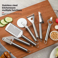 Vente flash : Ensemble de 20 ustensiles de cuisine en acier inoxydable, outils de cuisine, seau de rangement, combinaison d'ustensiles de cuisine essentiels, compatible lave-vaisselle