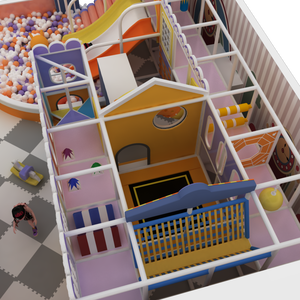 High Quality Kids Plastic Ball Pool Slide <b>Trampoline</b> Naughty Castle Kids Indoor Playground Interactive Games Indoor Playground - Product Image 6