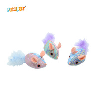 Jouet pour chaton en peluche douce et colorée, design souris, personnalisé par le fabricant Famipet, avec herbe à chat
