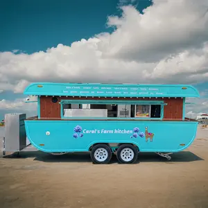 Hot selling street mobile waffle food truck customized ice cream food trailer Supplier Hot Dog Food trailer