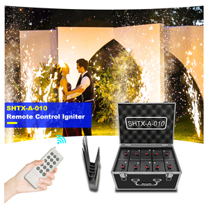 نظام إطلاق الألعاب النارية SHTX الأكثر مبيعًا بـ 10 طلقات مع تحكم عن بعد وقاعدة نافورة لهب باردة مناسب لحفلات الزفاف والمسارح - Product Image 6