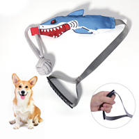 Jouet à mâcher pour chien avec ventouse, durable, couineur, pour intérieur et extérieur, modèles Requin, Aigle, Maïs