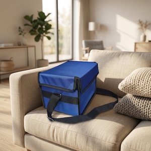 Sac isotherme portable en polyester avec poche à glace, bandoulière étanche, boîte de chaîne du froid pour aliments - Product Image 4