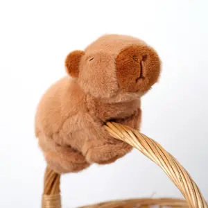 Offre Spéciale 11 pouces Capybara Slap Bracelet En Peluche Animal En Peluche Hugger Jouet Animal Bracelet Interactif Jouet Figure pour Enfants Cadeaux