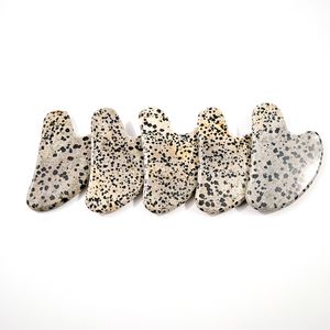 Kaufen Sie in loser Schüttung Gesichts massage Werkzeug Herz Dalmatiner Jasper Gua Sha Für Gesicht und Körper - Product Image 5