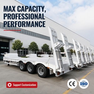 Remolque de Plataforma Baja Reforzado de 3 Ejes - Transportador de Maquinaria de Alta Capacidad de Carga con Certificación CE ISO - Product Image 6