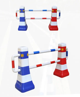 Barrera de plástico personalizada, señal de trabajo en carretera, prueba de señal de carretera, barreras de seguridad de plástico/conos de tráfico de colores