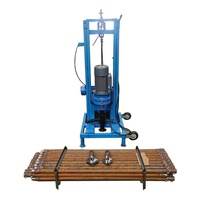 Perforadora de Tierra Eléctrica Portátil de 130 m y 22 hp, Equipo de Perforación con Carretilla, Máquina Perforadora de Pozos de Agua