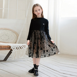 Vestito Estivo per Bambine Stile Principessa con Effetto Due Pezzi, Fiori in Tulle, Maniche Corte, Vendita all'Ingrosso - Product Image 4