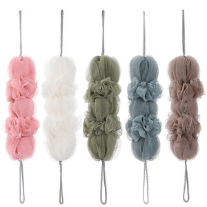 Última llegada ducha cuerpo Baño de limpieza cinturón lindo de malla de PUF de baño de esponja de la correa - Product Image 1