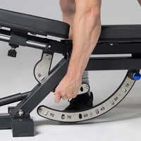 Banc de musculation réglable Rouser Fitness Zero Gap, robuste, pour entraînement de force, usage commercial, salle de sport, musculation, personnalisable