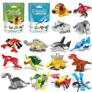 24 pièces, 12 types, <span class=keywords><strong>6</strong></span> en 1, animaux aléatoires, blocs de construction, boîte mystère - Product Image 2