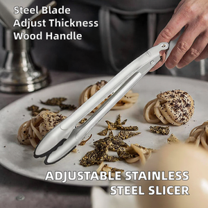 Adjustable Stainless Steel Truffles Planer Truffle Cheese Dessert Chocolate Slicer Scrapers Wavy Straight Blade - Product Image 2