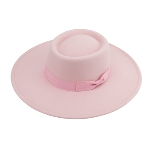 Sombrero Fedora de Estilo Retro Europeo Americano, con Lazo, Ala Ancha, Versátil, Ala Plana, de Lana Suave, de Fieltro Simple, para Hombres y Mujeres, Estilo Británico - Product Image 5