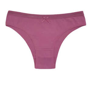 Tanga de Algodón para Mujer, con Decoración de Lazo, Control Ligero, Transpirable, Sin Costuras, para Uso Diario - Product Image 2