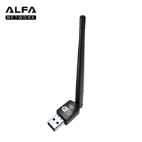 Adaptador WiFi USB 2.0 ALFA Network, Antena Inalámbrica, Adaptadores LAN, Tarjeta de Red, Adaptador WiFi Inalámbrico-N de 150 Mbps para TV, Decodificador
