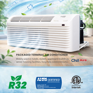 เครื่องปรับอากาศ ChillAire 9000 BTU R32 แบบแพ็คเกจเทอร์มินัล (PTAC) สำหรับอพาร์ทเมนต์ ติดผนัง ประสิทธิภาพสูง - Product Image 3