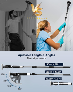 Cepillo de Limpieza Eléctrico Giratorio, Cepillo Eléctrico con 4 Ángulos Ajustables para Ducha - Product Image 6