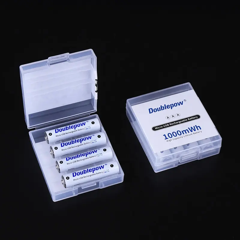 4 pezzi AA scatola di immagazzinaggio batteria al litio NI-CD ni-mh realizzato in materiale PP durevole
